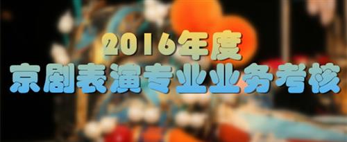 午夜操逼网址96av国家京剧院2016年度京剧表演专业业务考...